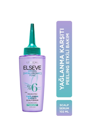 L'oréal Paris Elseve Hydra Hyaluronic Pure Salisilik Asit İçeren Yağlanma Karşıtı Peeling Etkili Saç Derisi Serumu 102ml