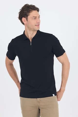 Siyah Kısa Kol Düz Suprem Polo Yaka Cepsiz Esnek Casual Slim Fit Tişört 1011250161 001 Siyah