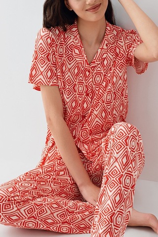 Arnetta Kadın Kırmızı Gömlek Pijama Takım Ar3613-s-v1 Kırmızı