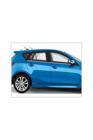 Ebal Otomotiv Mazda 3 Krom Cam Çıtası 4 prç. 2009 Üzeri P. Çelik (HB)