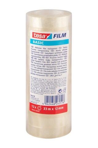 Tesa Basic Film Şeffaf Izole Bant 12 Adet 58552