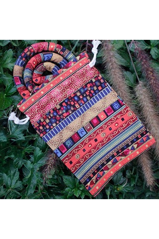 Dofolink Kırmızı Spiral Saç Bağı - Kıvrılabilir Külot Saç Teli - Etnik Stili Yüksek马尾 İçin - Saklama Çantası İle - Model 71770 Kırmızı