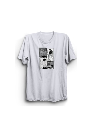 Stoned&Fame Jujutsu Kaisen Hayranlarına Özel Baskılı Unisex Anime T-shirt - Tarzınızı Yansıtın Beyaz