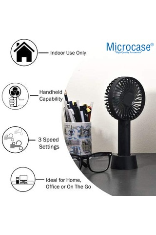 Microcase Fn30 Şarj Edilebilir Masaüstü Ve Elde Taşınabilir Mini Fan - Al5301