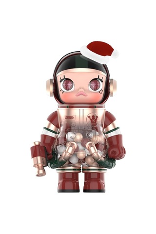 Pop Mart Mega Space Molly %400 Noel 2024 Figürü, Özel Tasarım Koleksiyonluk Yılbaşı Oyuncağı Karakter Figürü