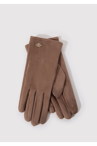 Mavi - Kahverengi Suni Süet Eldiven 1912770-70269 Kahverengi