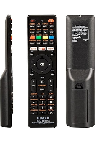 Huayu Rm-l1130 + X Plus Siyah Universal Lcd Led Tv Kumanda