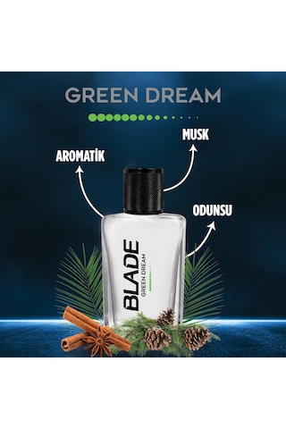 Blade Green Dream Erkek Parfüm EDT 70 ML + Green Dream Erkek Sprey Deodorant 3 x 150 ML