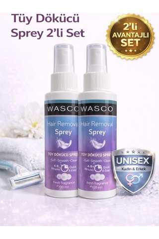 Unisex Tüy Dökücü Sprey 100 Ml X 2adet