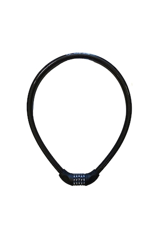 Kilit Dayanıklı Yüksek Güvenli Motor Bisiklet 120 Cm 20 Mm 5 Hane Şifreli Siyah Motosiklet Kilidi