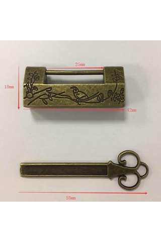 Trendooze Homyl Vintage Bavul Dolabı Çekmece Kutusu, Bakır-1