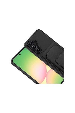 Samsung Uyumlu Galaxy A56 Kılıf Kartlıklı Tpu Redclick Bikart Kapak Çok Renkli