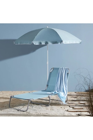 Altinkayaticaret Metal Polyester Katlanır Yer Kaplamaz Deniz Bahçe Şezlong (505560748)