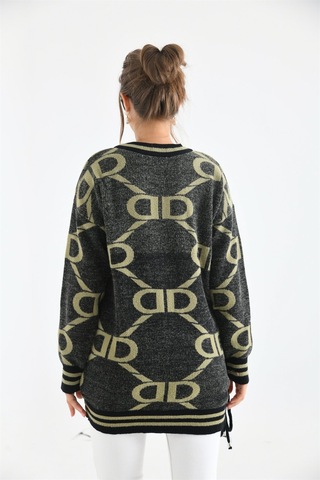Ftz Women Kadın D Desenli Bluz Siyah-siyah