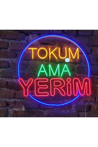 Tokum Ama Yerim Yazılı Neon Led 55 CM