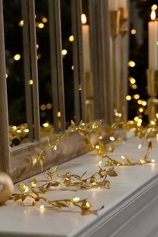 3 Metre Yaldızlı Gold Led Işık - Dekoratif Ortam Ve Yılbaşı Aydınlatması Diğer