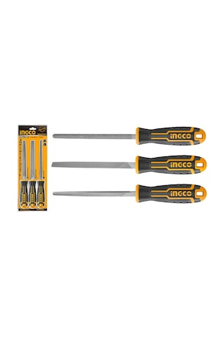 Ingco HKTFS1308 Endüstriyel 3'lü Eğe Seti