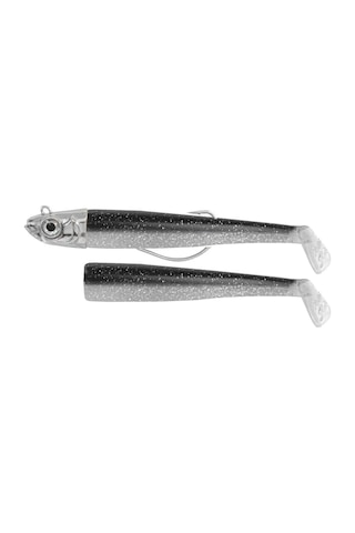 Gt-bio Combo + Body Roller Shad 85 - 4gr Silikon Yem - Black Shiner