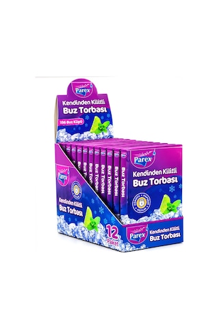 Parex-613268 Buz Torbası 7 Adet Kendinden Kilitli - 24'li Paket Diğer