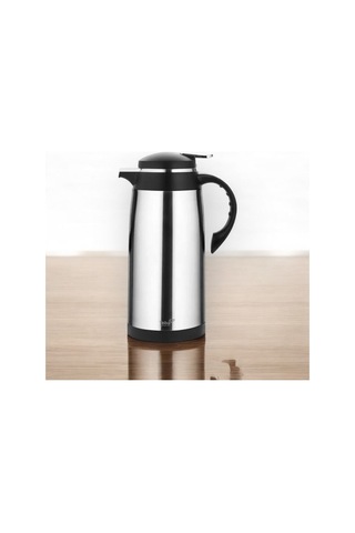 Teba Çelik Termos 1.3 Litre İçi Cam 12 Saat Sıcak Gri