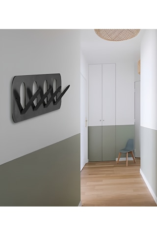 Hvngroup Metal Elips Duvar Askılık Siyah