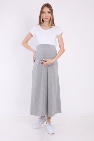 Luvmabelly Myra9031 Beli Ayarlanabilir Hamile Etek -gri-gri