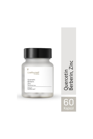 Live Yourself Quercetin Berberin Zinc 60 Kapsül