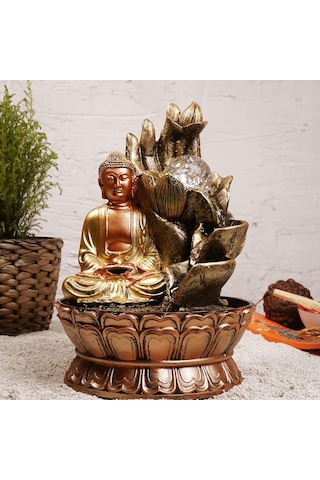 Zen Lord Buddha & Hand Temalı Su Şelalesi