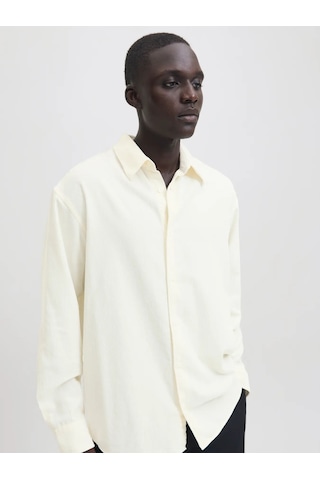 Jprccascot Corduroy Kadife L/s Shırt 12282351 Krem