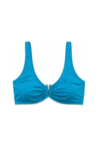 Büyük Beden U Telli Kadın Bikini Üst Turkuaz