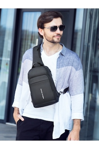 Mark Ryden Erkek Usb Çok Fonksiyonlu Tote Çanta. Siyah