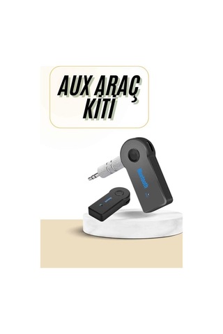 Bluetooth Araç Kiti Aux Çıkışlı Telefon Müzik Alıcı Tüm Cihaz Uyumlu