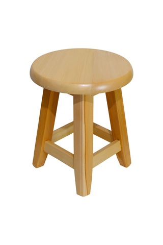 Ahşap Tabure 35 Cm Şık Ve Dayanıklı Natural