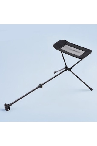Homyl Katlanır Kamp Sandalyesi Ayak Dayama Aksesuarı Alüminyum Siyah
