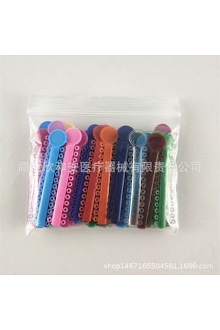 Wezone Diş Ortodonti Malzemesi: Renkli Plastik Ligatür Çemberleri, 1 Paket, Ağız Bakımı İçin