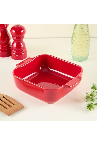 Aryıldız Elissa Kare Fırın Kabı Kırmızı 21 Cm Çok Renkli