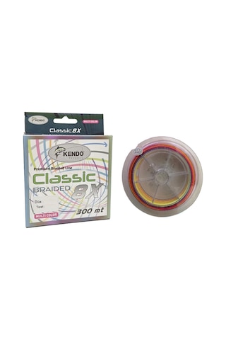 Kendo Classic 8x 300m 0,18mm Multicolor Örgü İp Misina Kendo Classic 8x 300m 0,18mm Multicolor Örgü İp Misina