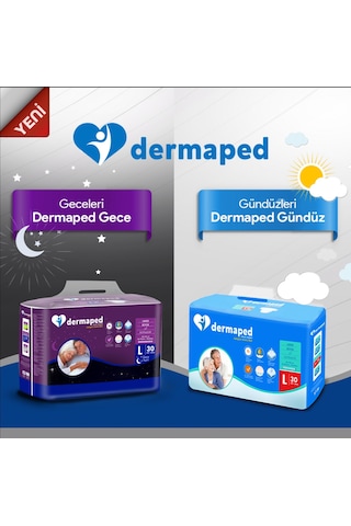 Dermaped Gece Bel Bantlı Yetişkin Hasta Bezi 100-150 CM L 30'lu