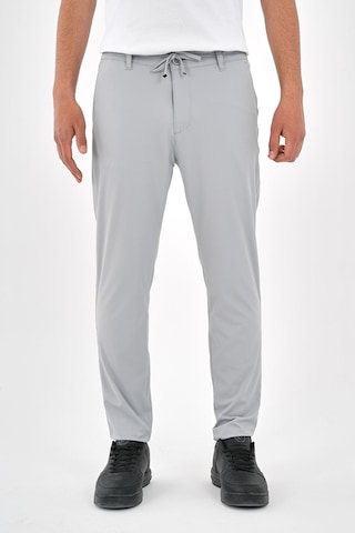 Genie Man Yan Cep Beli Lastikli İnce Gri Jogger Pantolon Gri
