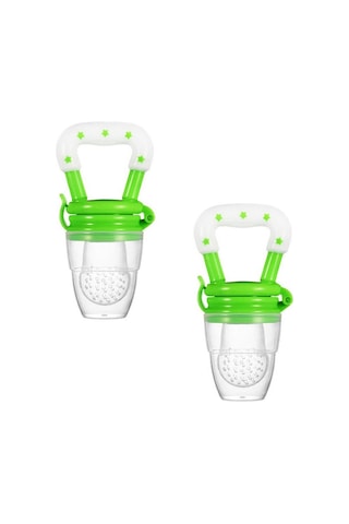 Maiyame 6-12 Aylık Bebekler İçin 2'li Yeşil Silikon Yemek/diş Çiçeği: Sağlıklı, Kolay Temizlenir, Çok Amaçlı Çok Renkli