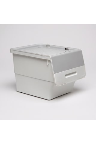 Technow Motek Mt06 12 Litre Gri Tekerlekli Tekli Organizer + Temizlik Seti Gri - Beyaz