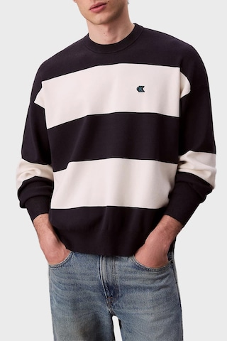 Calvin Klein Erkek Kazak Lv04rc304g Chw Lacivert-beyaz Lacivert-beyaz