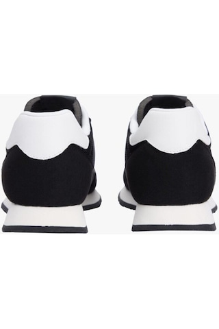 Tommy Hilfiger Erkek Kumaş Kombinli Koşu Stili Sneaker - Siyah-9598 Black