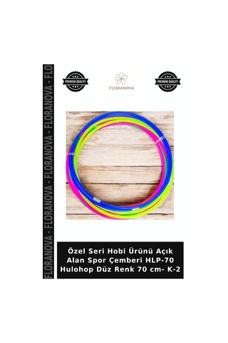 Özel Seri Hobi Ürünü Açık Alan Spor Çemberi Hlp-70 Hulohop Düz Renk 70 Cm- K-2