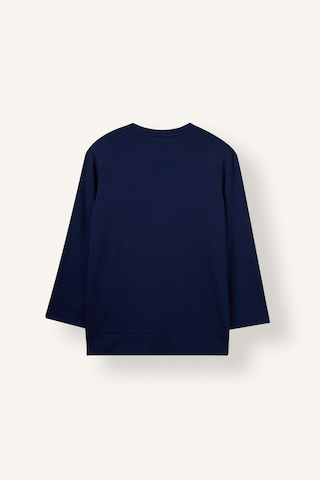 Defacto Regular Fit Bisiklet Yaka Önü Dikiş Detaylı Uzun Kollu Tunik Basic Sweatshirt I4194ax26aunv31 Lacivert-nv31