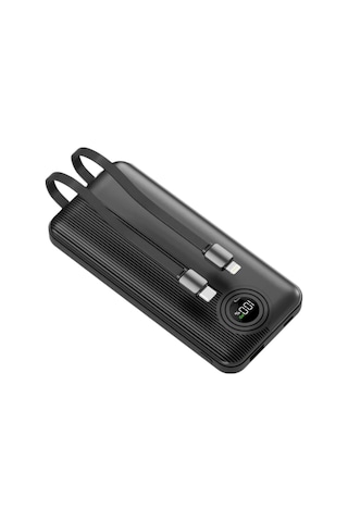 Dexim W3 10000mah Powerbank 22.5w Hızlı Şarj Led Ekranlı Type-c Kablolu Taşınabilir Şarj Cihazı Çok Renkli