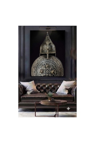 4mm Tamperli Uv Baskı Kırılımaz Cam Tablo Ev Ofis Duvar Dekor Hediyelik Tablo Fatih Sultan Mehmet Osmanlı Ayasofya Miğfer 1453 Fsm Marka