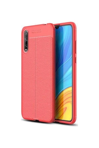 Huawei P Smart Deri Desenli Kamera Korumali Silikon 245725500 - Renk / Lacivert