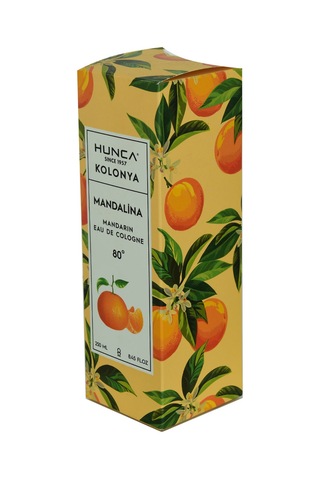 Hunca 80 Derece Mandalina EDC Kolonya Cam Şişe 250 ML