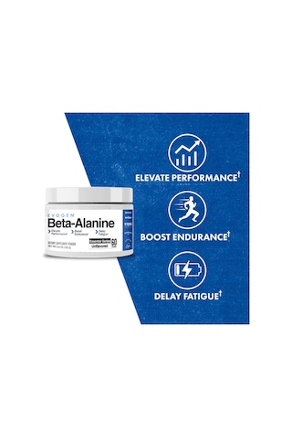 Evogen Beta Alanine Powder Performance Enhancer Boost Endurance, Delay Fatigue 60 Servis